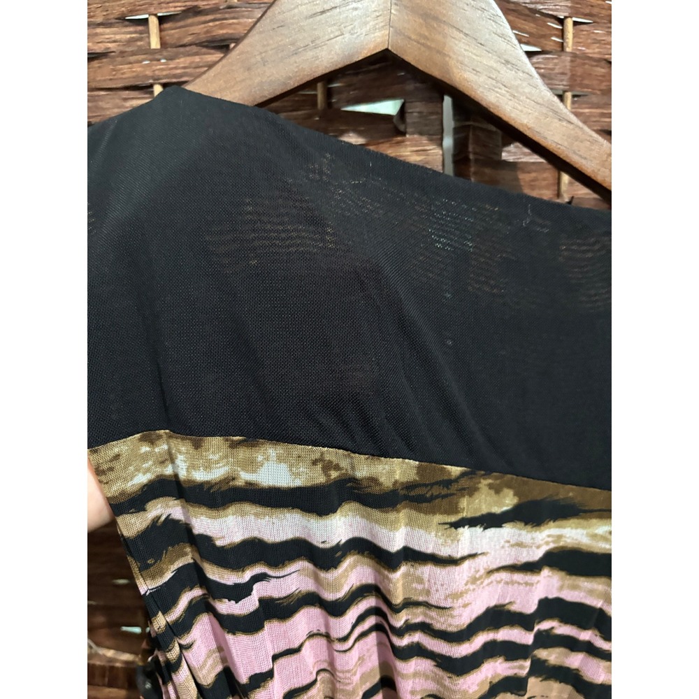 Animal Print Maxi Dress Sleeveless Pink Brown Black Casual Party Sundress - Picture 7 of 8